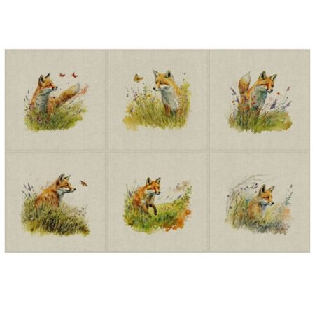 Animal Cushion Panel Sets of 6 and Matching All-Overs - Image 22