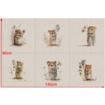 Animal Cushion Panel Sets of 6 and Matching All-Overs