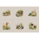 Animal Cushion Panel Sets of 6 and Matching All-Overs