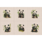 Animal Cushion Panel Sets of 6 and Matching All-Overs