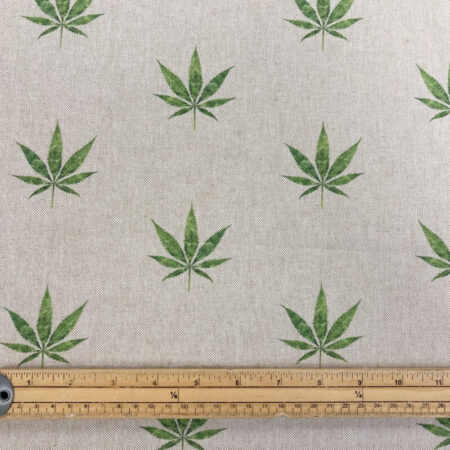 Hemp Leaf Linen Look - Image 2