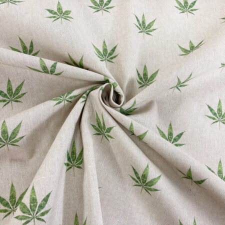 Hemp Leaf Linen Look - Image 3