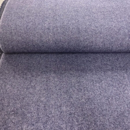 Small Herringbone Tweed Navy - Image 2