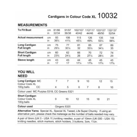 Stylecraft Cardigans Pattern 10032 - Image 2