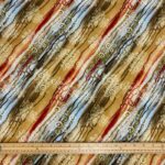 Diagonal Stripe Viscose