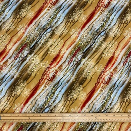 Diagonal Stripe Viscose - Image 2