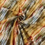 Diagonal Stripe Viscose