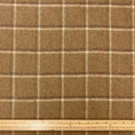 Caramel Check Wool Fabric