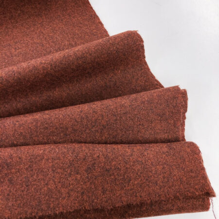 Terracotta Marl Wool Fabric - Image 2