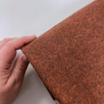 Terracotta Marl Wool Fabric