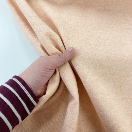 Light Orange Marl Wool Fabric - Image 2