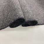 Charcoal Herringbone Wool