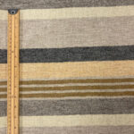 Ochre Striped Wool Fabric
