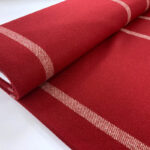 Large Red Check Wool Fabric