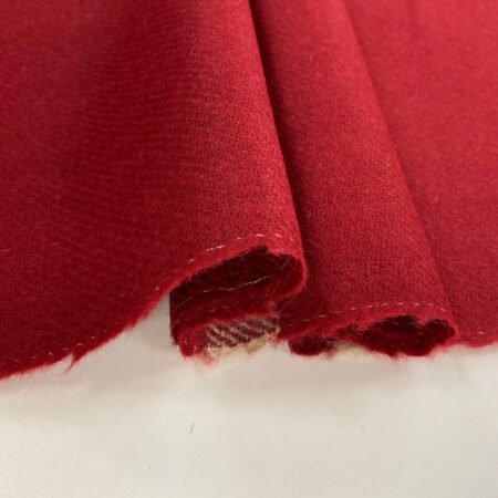 Large Red Check Wool Fabric - Image 6