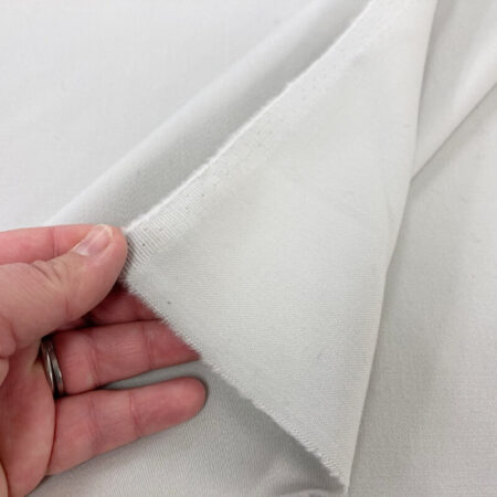 Satin Touch Grey Wool Fabric - Image 2