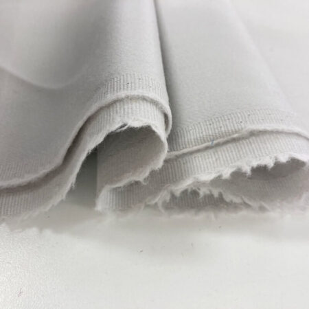Satin Touch Grey Wool Fabric - Image 3