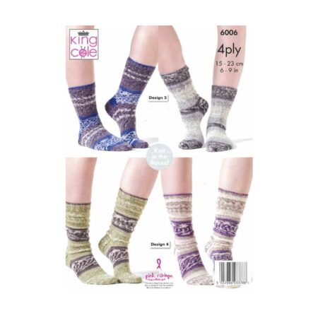 King Cole Socks Pattern 6006 - Image 2