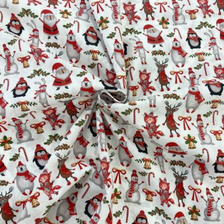 Christmas Cheer Characters Wide Cotton - Image 2