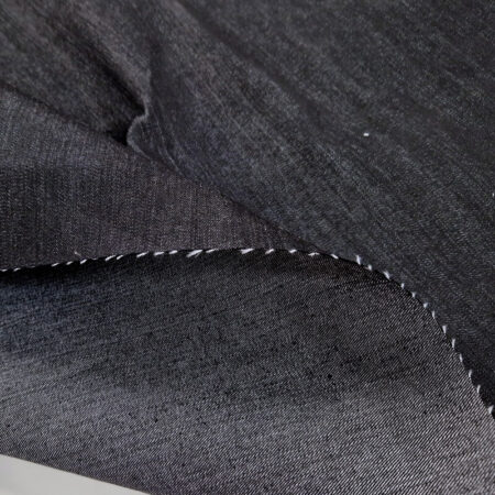 Black Cotton stretch Denim - Image 4