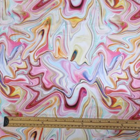 Patterned Polyester Satin - Image 5