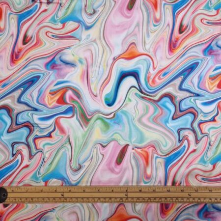 Patterned Polyester Satin - Image 2