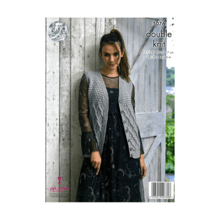 King Cole Cardigan and Waistcoat Pattern 5076 - Image 2