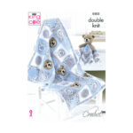 King Cole Crochet Baby Blanket & Comforter Toys Pattern 5503