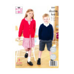 King Cole V and Round Neck Cardigans and Sweaters Pattern 5541