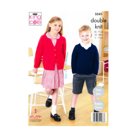 King Cole V and Round Neck Cardigans and Sweaters Pattern 5541 - Image 2