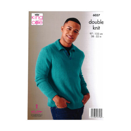 King Cole Men's Sweaters Pattern 6037 - Image 2
