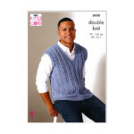 King Cole Men's Waistcoat & Sweater Vest Pattern 6038