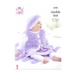 King Cole Cardigans, Hat and Blanket Pattern 6102