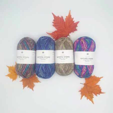 Socks Sprinkly Stripey 4 Ply 100g