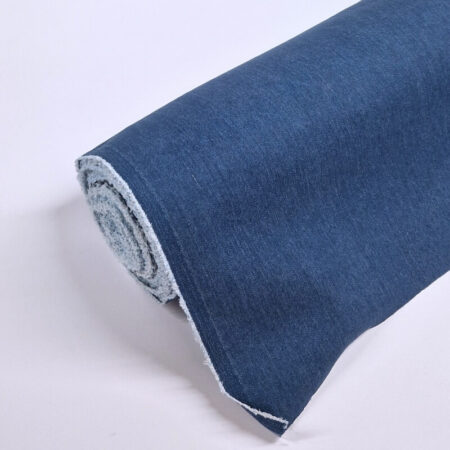 Mid Blue Cotton stretch Denim