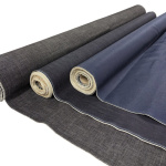Blue-Black Cotton Stretch Denim