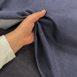 Navy Cotton Stretch Denim