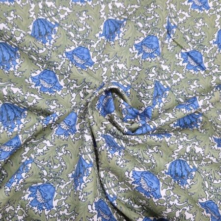 Acanthas Flower Cotton Poplin - Image 3