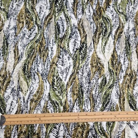 Abstract Leaves Cotton Spandex - Image 2