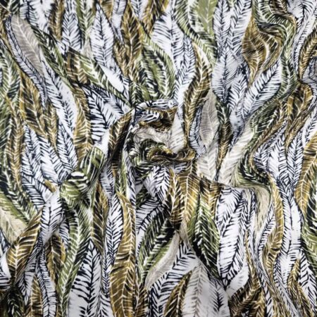 Abstract Leaves Cotton Spandex - Image 3