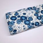 Bold Blue Flower Cotton Spandex