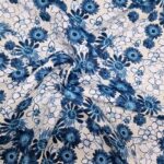 Bold Blue Flower Cotton Spandex