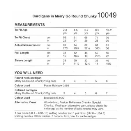 Stylecraft Cardigans Pattern 10049 - Image 3