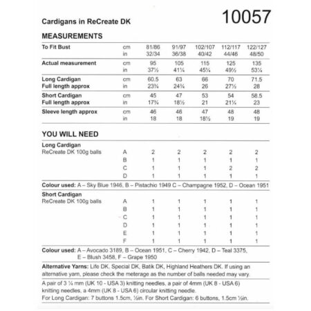 Stylecraft Cardigans Pattern 10057 - Image 2
