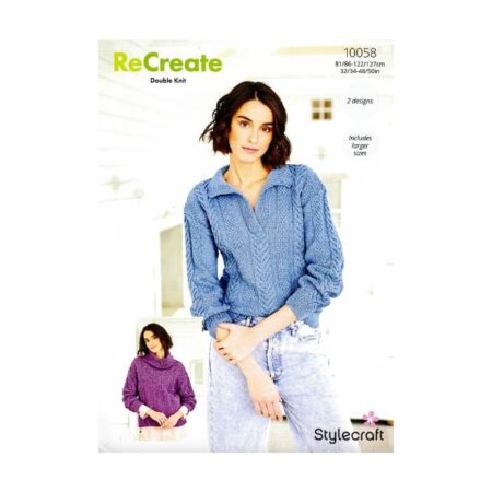 Stylecraft Sweaters Pattern 10058