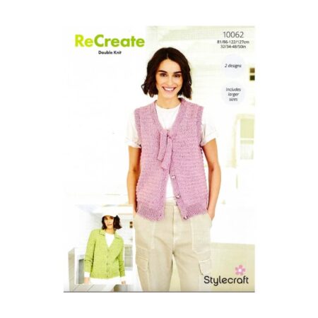 Stylecraft Cardigan and Waistcoat Pattern 10062