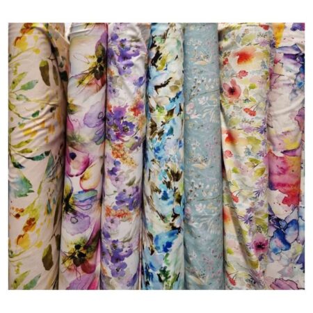 Abstract Flower Art Viscose Jersey