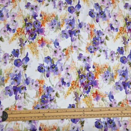 Abstract Flower Art Viscose Jersey - Image 19