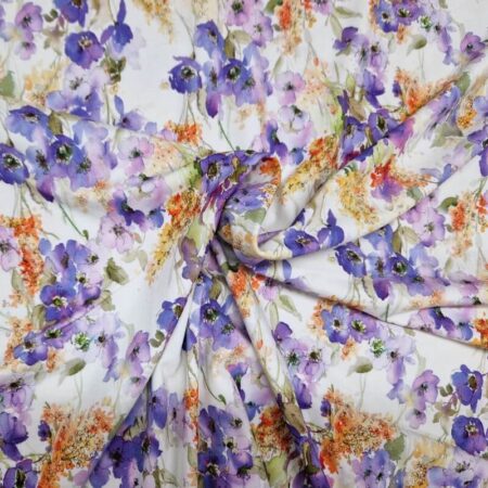 Abstract Flower Art Viscose Jersey - Image 18