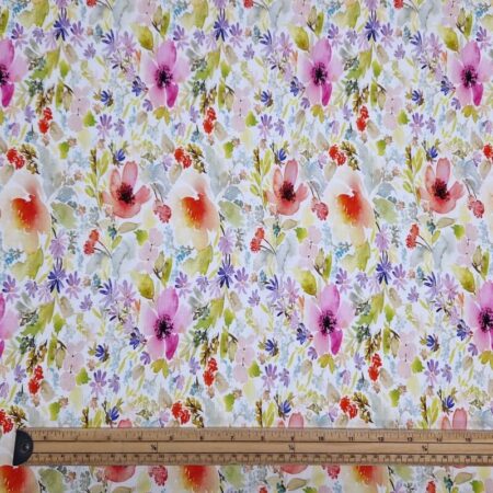 Abstract Flower Art Viscose Jersey - Image 16
